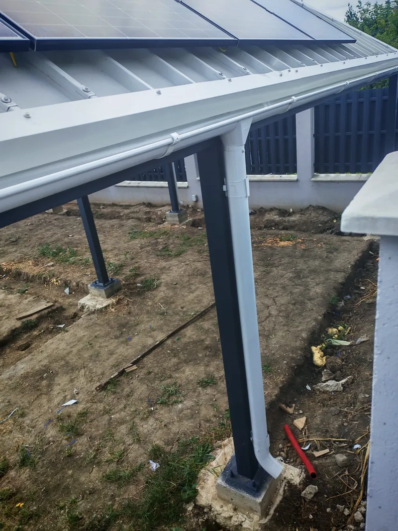 Pergola metalica cu panouri fotovoltaice 5